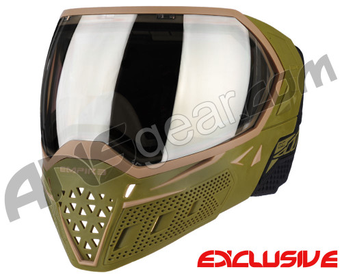 Empire EVS Paintball Mask - Olive/Tan w/ HD Black Chrome Lens