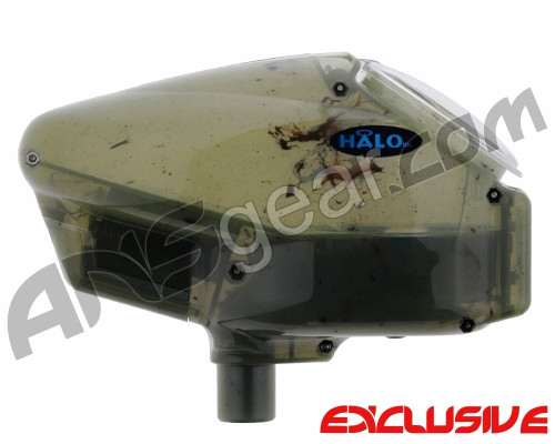 Empire Halo Too SE Paintball Hopper - Dirty Green