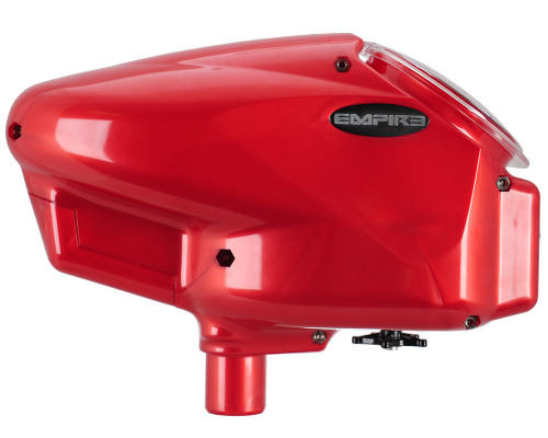 Empire Halo Too Paintball Hopper w/ Built-In Rip Drive - Pearl Red