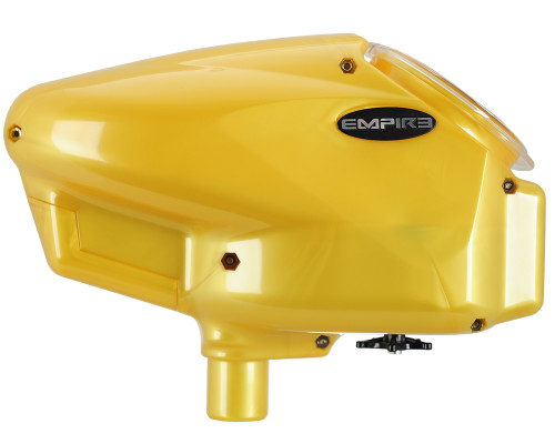 Empire Halo Too Paintball Hopper w/ Built-In Rip Drive - Pearl Yellow