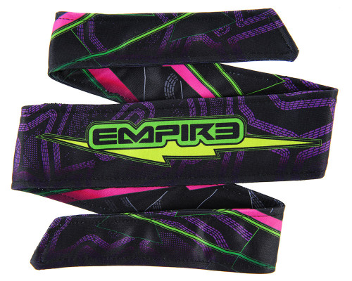 Empire Contact TT Padded Headband - Bolt Lime/Purple