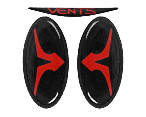 Empire Vents Mask Logo Set & Retainers - Red (22166)