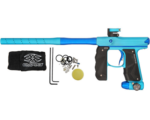 Empire Mini GS Paintball Gun w/ 2 Piece Barrel - Dust Aqua/Dust Dark Blue