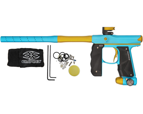 Empire Mini GS Paintball Gun w/ 2 Piece Barrel - Dust Aqua/Dust Gold