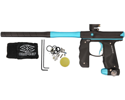 Empire Mini GS Paintball Gun w/ 2 Piece Barrel - Dust Black/Dust Aqua (17436)