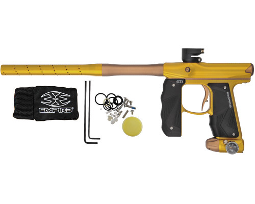 Empire Mini GS Paintball Gun w/ 2 Piece Barrel - Dust Gold/Dust Orange