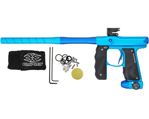 Empire Mini GS Paintball Gun w/ 2 Piece Barrel - Dust Light Blue/Dust Dark Blue