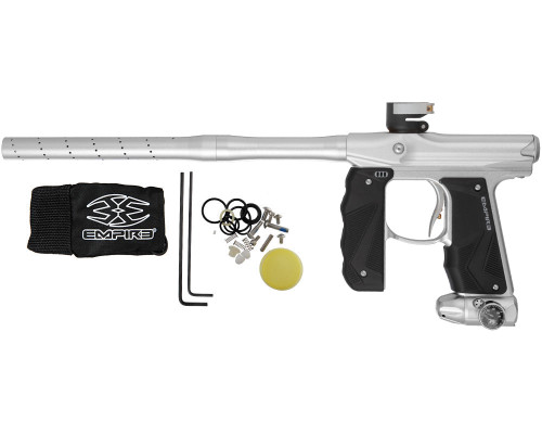 Empire Mini GS Paintball Gun w/ 2 Piece Barrel - Dust Silver/Dust Silver