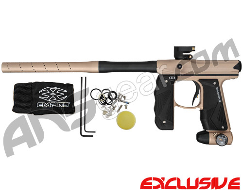 Empire Mini GS Paintball Gun w/ 2 Piece Barrel - Dust Tan/Black