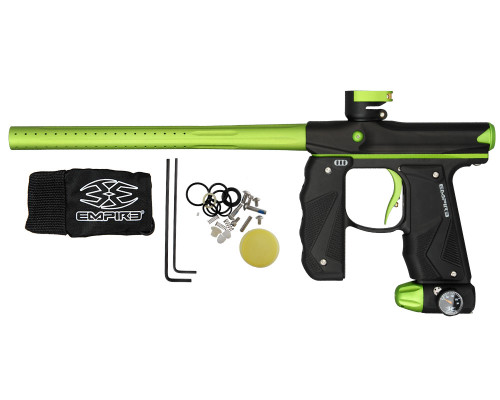 Empire Mini GS Paintball Gun w/ 1 Piece Barrel - Dust Black/Dust Neon Green