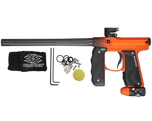 Empire Mini GS Paintball Gun w/ 1 Piece Barrel - Dust Black/Orange Fade