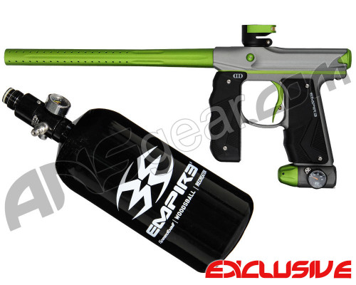 Empire Mini GS Gun w/ FREE 48/3000 Tank - Grey/Green w/ Black Grips