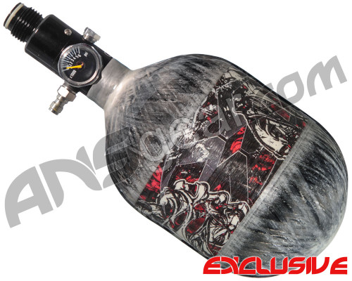 Empire Mega Lite 48/4500 Compressed Air Paintball Tank - Nightmare (Bloody/Grey)