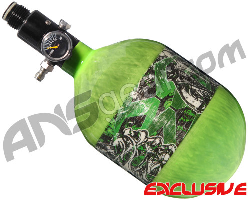 Empire Mega Lite 48/4500 Compressed Air Paintball Tank - Nightmare (Lime/Lime)