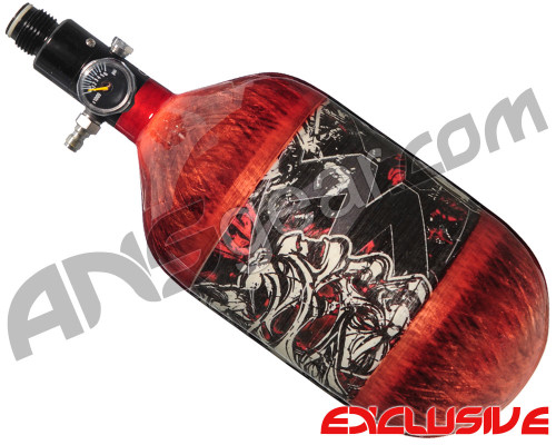 Empire Mega Lite 68/4500 Compressed Air Paintball Tank - Nightmare (Bloody/Red)