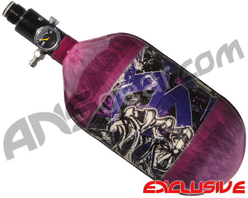 Empire Mega Lite 68/4500 Compressed Air Paintball Tank - Nightmare (Purple/Purple)