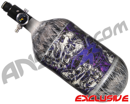 Empire Mega Lite 80/4500 Compressed Air Paintball Tank - Nightmare (Purple/Grey)