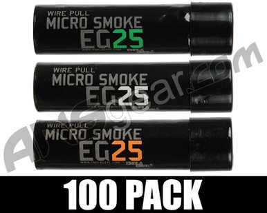 Enola Gaye EG25 Micro Smoke Grenade 100 Pack - Irish (Green/Orange/White)