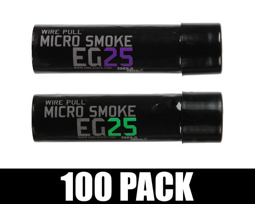 Enola Gaye EG25 Micro Smoke Grenade 100 Pack - Joker (Green/Purple)