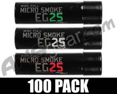 Enola Gaye EG25 Micro Smoke Grenade 100 Pack - Mexico/Italy (Green/Red/White)