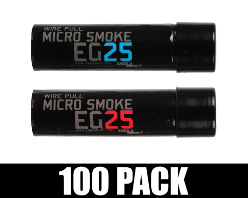 Enola Gaye EG25 Micro Smoke Grenade 100 Pack - Optimus (Red/Blue)