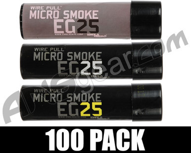 Enola Gaye EG25 Micro Smoke Grenade 100 Pack - Pittsburgh Football (Black/Yellow/White)