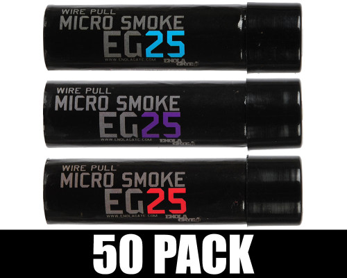 Enola Gaye EG25 Micro Smoke Grenade 50 Pack - Cosmic (Blue/Purple/Red)