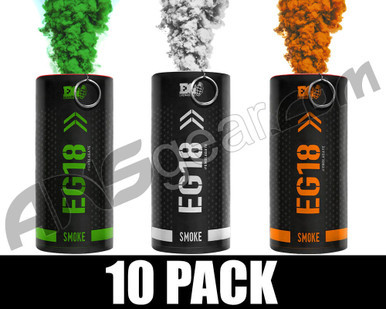 Enola Gaye EG18 Smoke Grenade 10 Pack - Irish (Green/Orange/White)