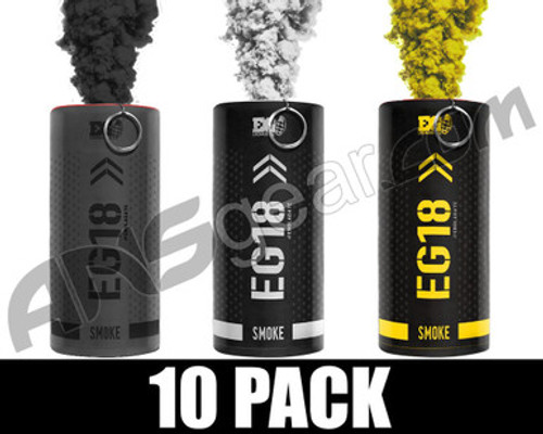 Enola Gaye EG18 Smoke Grenade 10 Pack - Pittsburgh Football (Black/Yellow/White)