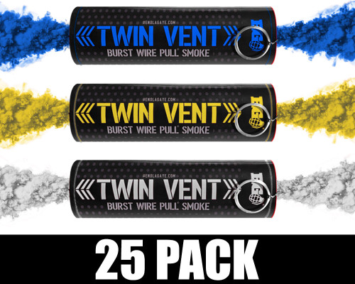 Enola Gaye Burst Smoke Grenade 25 Pack - Los Angeles Football (Blue/Yellow/White)