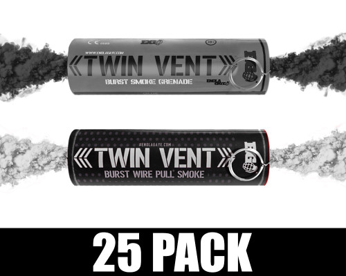 Enola Gaye Burst Smoke Grenade 25 Pack - Pirate (Black/White)