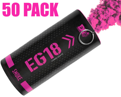 Enola Gaye EG18 Smoke Grenade 50 Pack - Pink