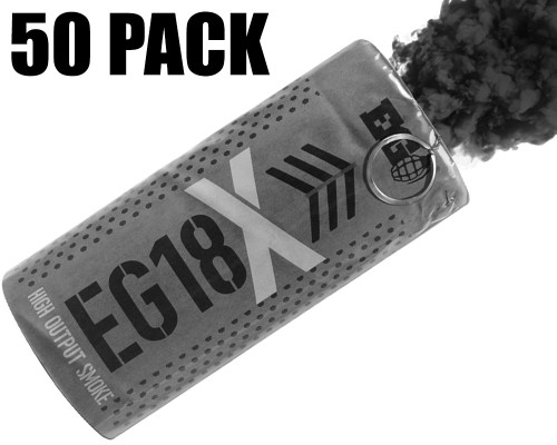 Enola Gaye EG18X Military Smoke Grenade 50 Pack - Black