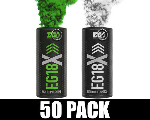 Enola Gaye EG18X Military Smoke Grenade 50 Pack - Boston Basketball (Green/White)