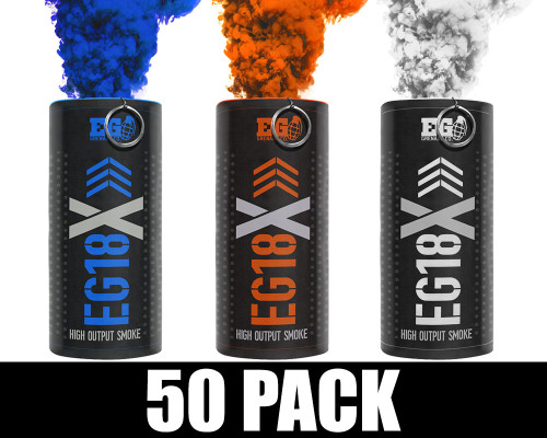 Enola Gaye EG18X Military Smoke Grenade 50 Pack - Oklahoma Basketball (Blue/Orange/White)