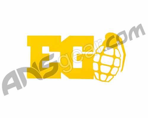 Enola Gaye Grenade Sticker - Yellow