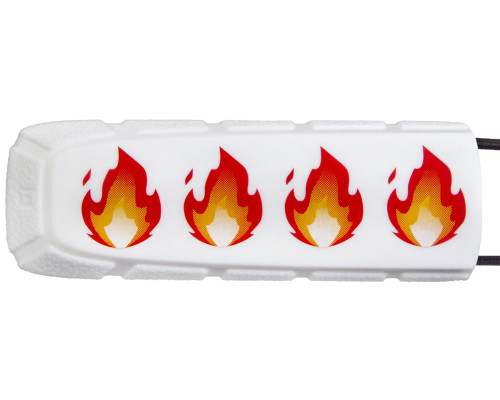 Exalt Bayonet Barrel Cover - Fire Emoji White