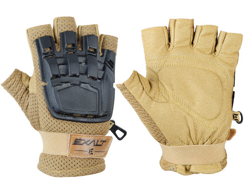 Exalt Hard Shell Paintball Gloves - Tan