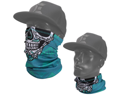 Exalt Neck Gaiter - Sugar Skull Blue