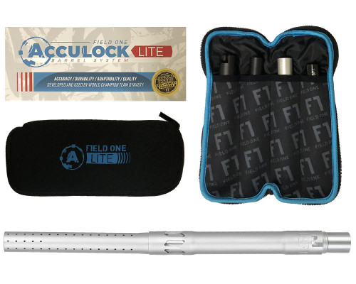 Field One Acculock Lite Barrel Kit - Autococker Threaded - Dust Silver