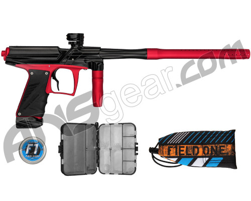 Field One/Bob Long Insight Reflex w/ Phase Body Paintball Gun w/ Standard ASA - Black/Dust Red