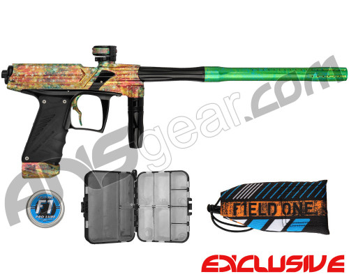 Field One/Bob Long Insight Reflex w/ Phase Body Paintball Gun w/ Standard ASA - Cosmic Green/Black