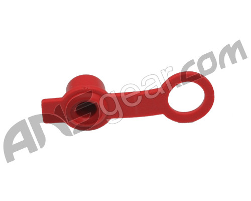 Rubber HPA Fill Nipple Cover With Lanyard - Red