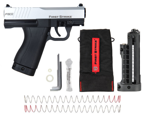 First Strike Compact FSC Paintball Pistol - Silver/Black