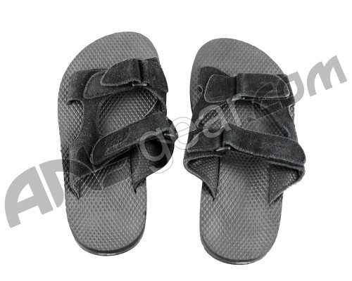 Flojo's Akila Suede Velcro Sandals - Black