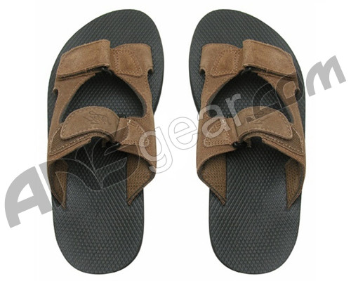 Flojo's Akila Suede Velcro Sandals - Brown