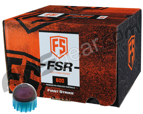 Tiberius Arms First Strike Paintballs 600 Count - Smoke/Blue Shell - Pink Fill
