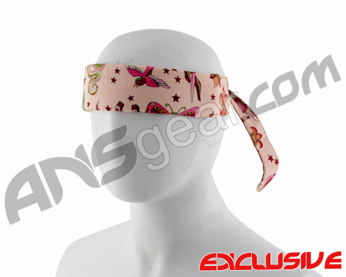 Full Clip Headband - Tattoo Flash Pink