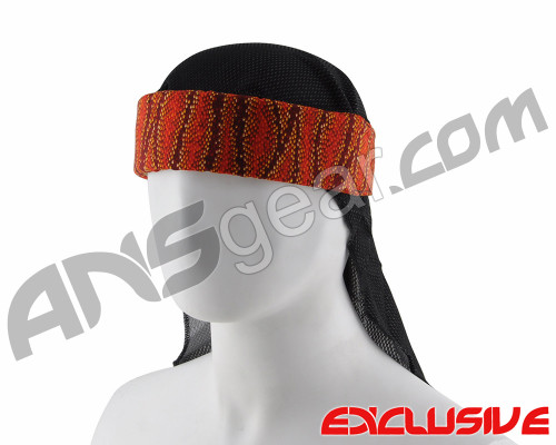 Full Clip Headband w/ Netting - Reptile Red