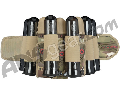 GI Sportz 3+6 Race Pack Paintball Harness - Multicam
